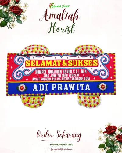 Karangan Bunga Ucapan Selamat di Soa Sio