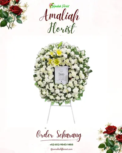 Krans Bunga Duka Cita di Soa Sio