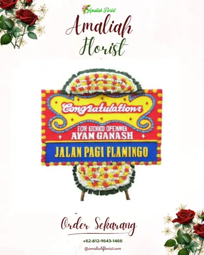 Bunga Papan Congratulation di Soa Sio